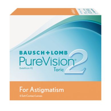 Pure Vision 2 For Astigmatism (3 шт.), 8.9, -6,50, -0.75, 180